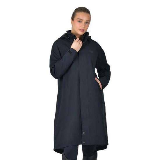 Wasserdichte Reitjacke mit Kapuze, Damen Weatherbeeta longline