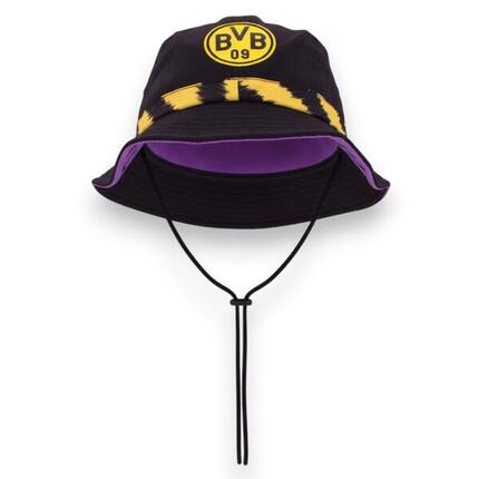 Hut Borussia Dortmund BVB 09 Bucket Hat in Schwarz
