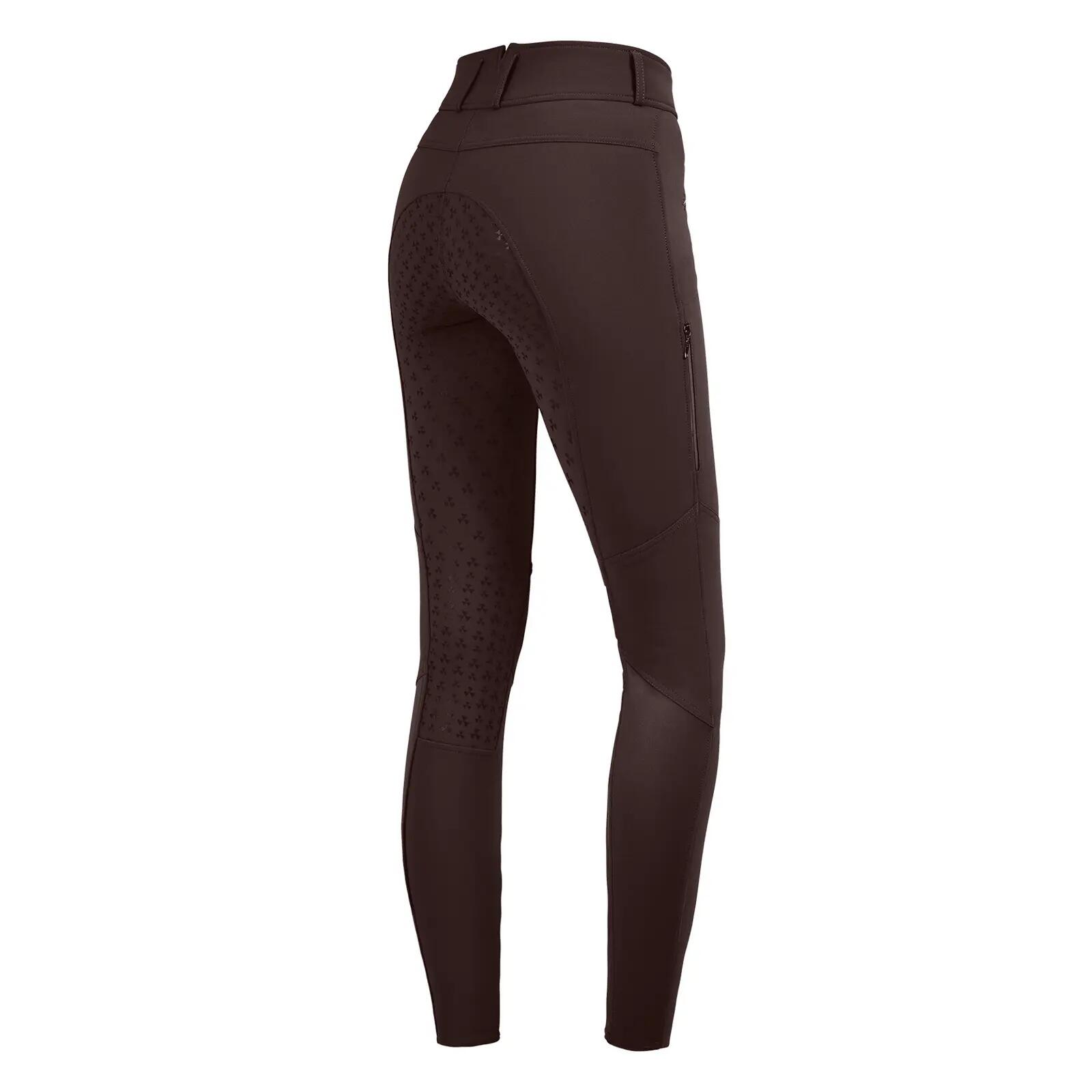 Pantalon équitation de concours full grip taille haute en sillicone femme ELT He 2/2