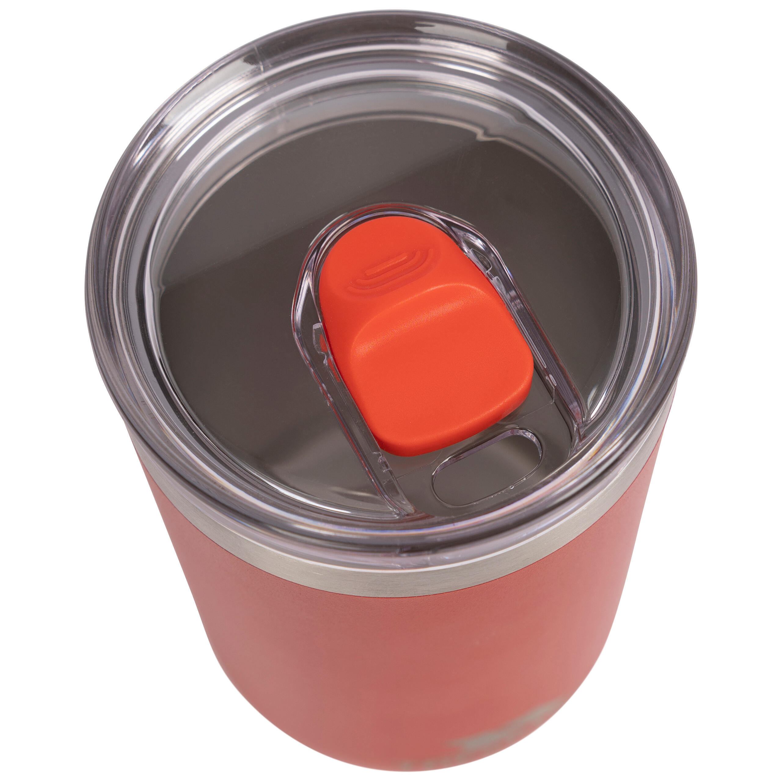 Trespass Rounder - Tasse en acier inoxydable avec couvercle rouge 3/5