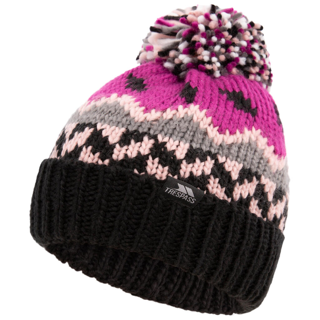 Unisex Kids Pom-Pom Fully Fleece Lined Beanie - Twiglet