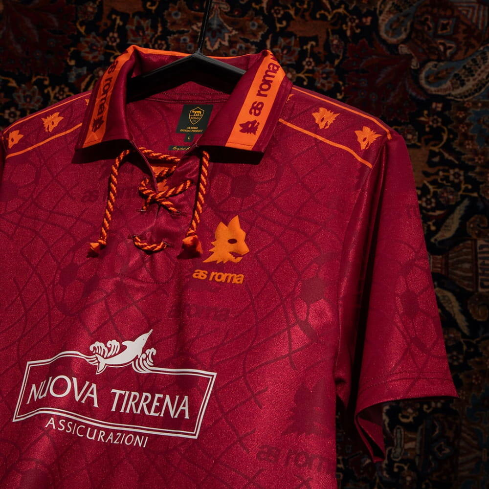 Retro voetbalshirt - Heren - AS Roma 1994/95 Retro voetbalshirt - Bordeaux 2/7