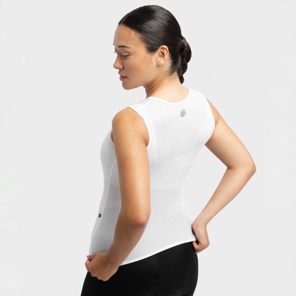 Maglia intima tecnica da ciclismo donna Core Vivid Bianco 6/7