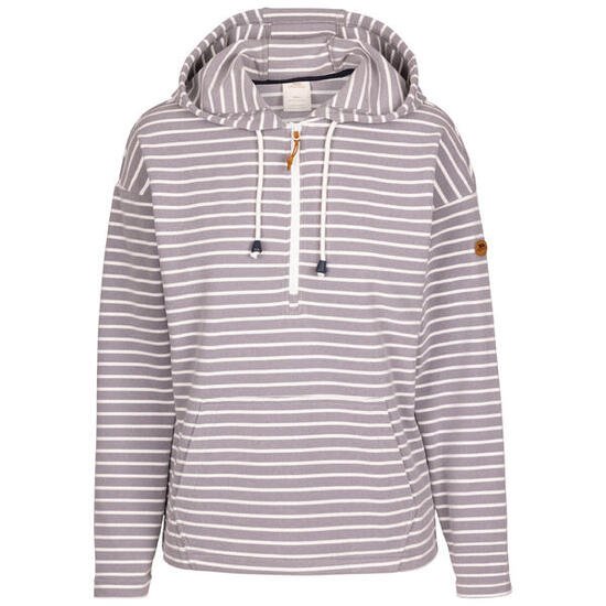 Trespass SOFTLY Felpa con cappuccio donna mélange a righe
