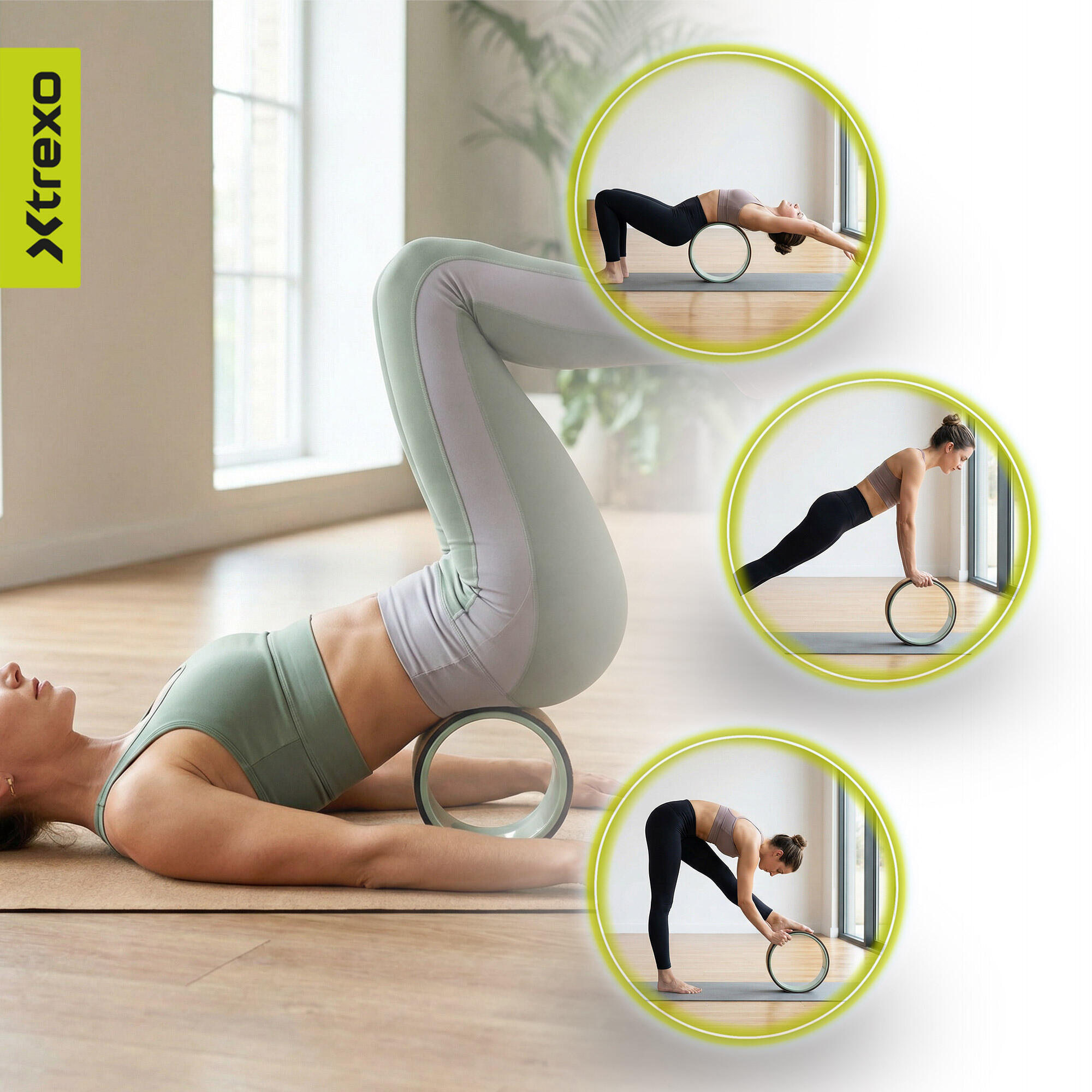 Set di cerchi per yoga 3 in 1 XTREXO 7/7