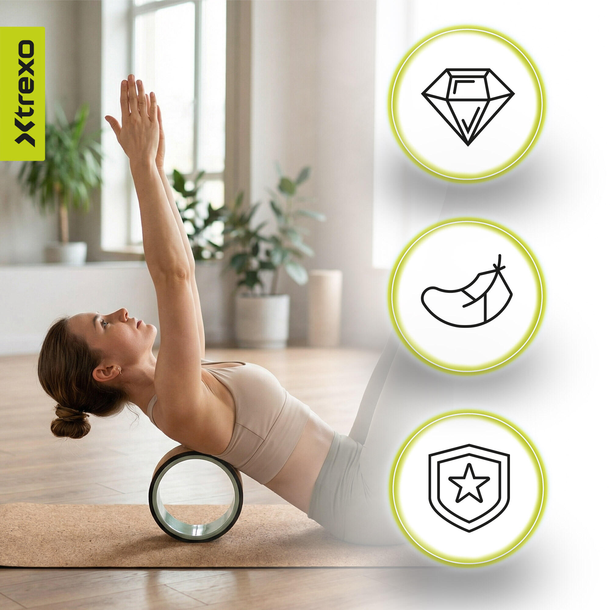 Set di cerchi per yoga 3 in 1 XTREXO 6/7