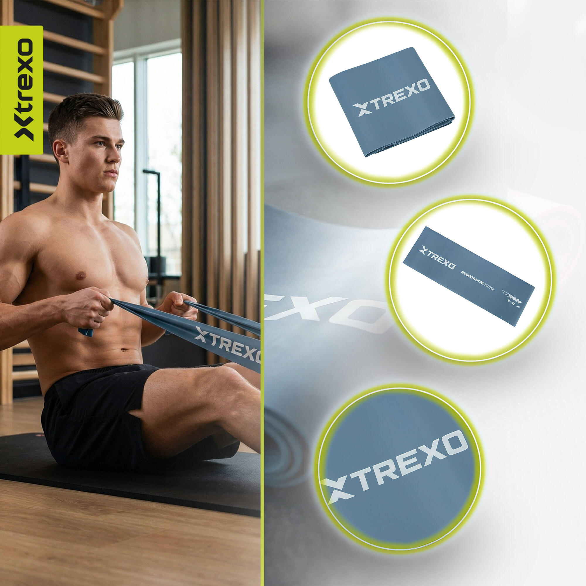 Weerstandsband XTREXO TXO-B4Z051-BL 4/7