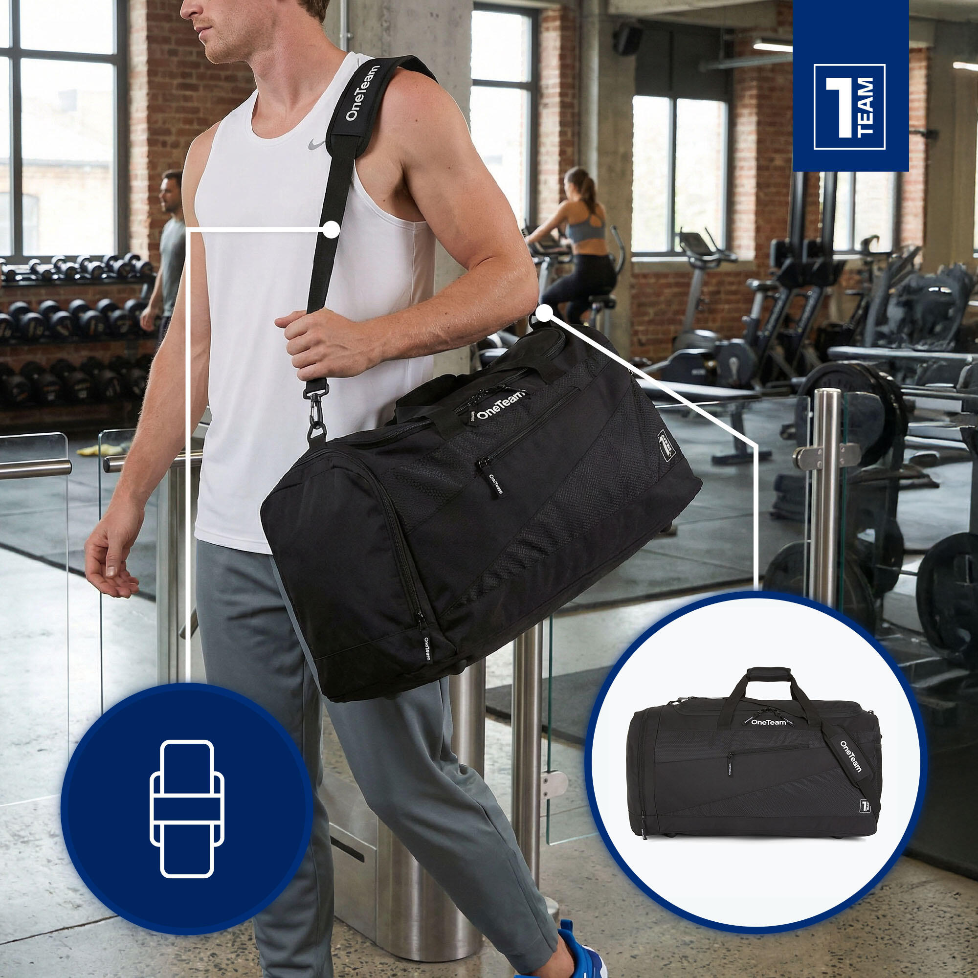 Sac de sport OneTeam Sebastiano 50 l 4/7