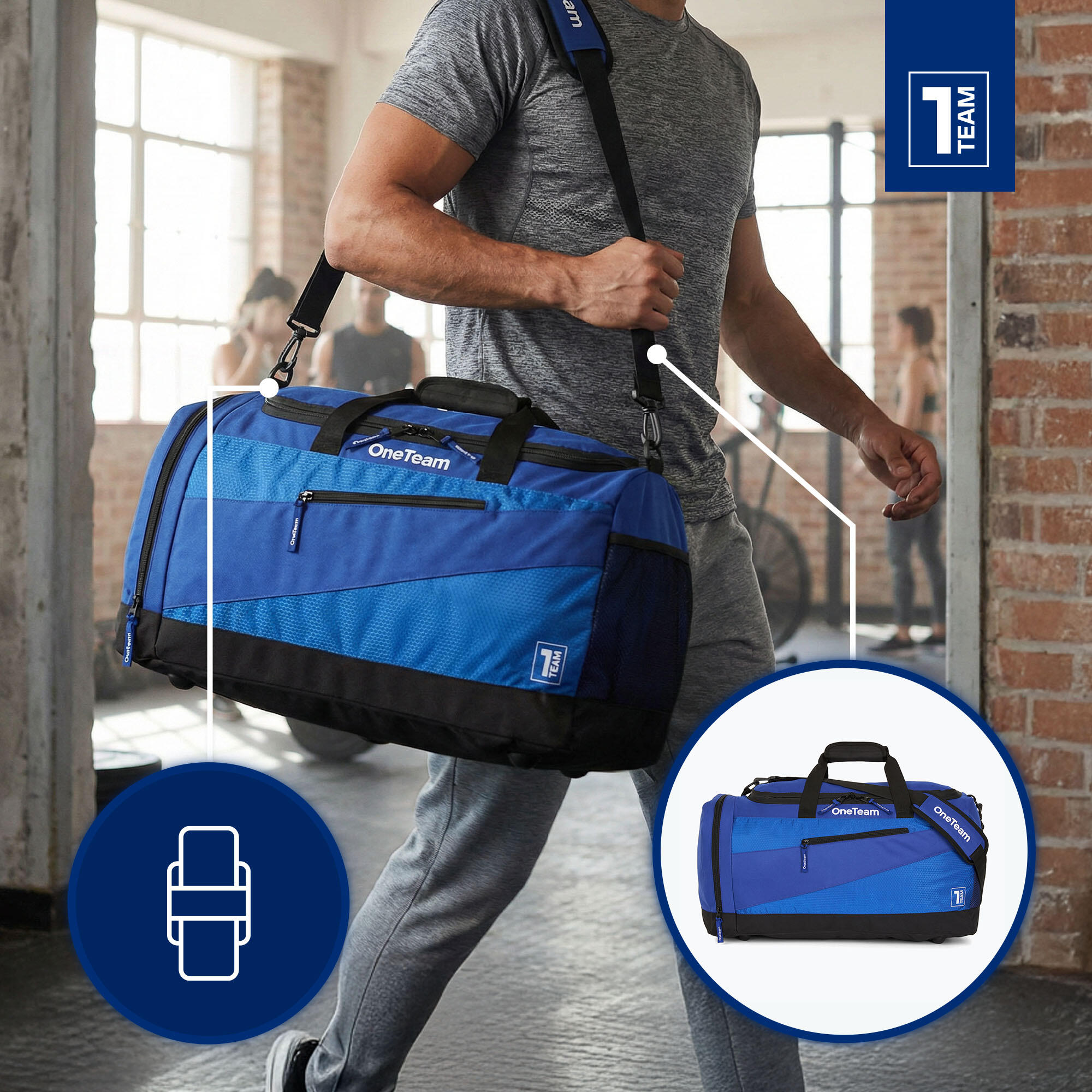 Sac de sport OneTeam Sebastiano 84 l 3/7