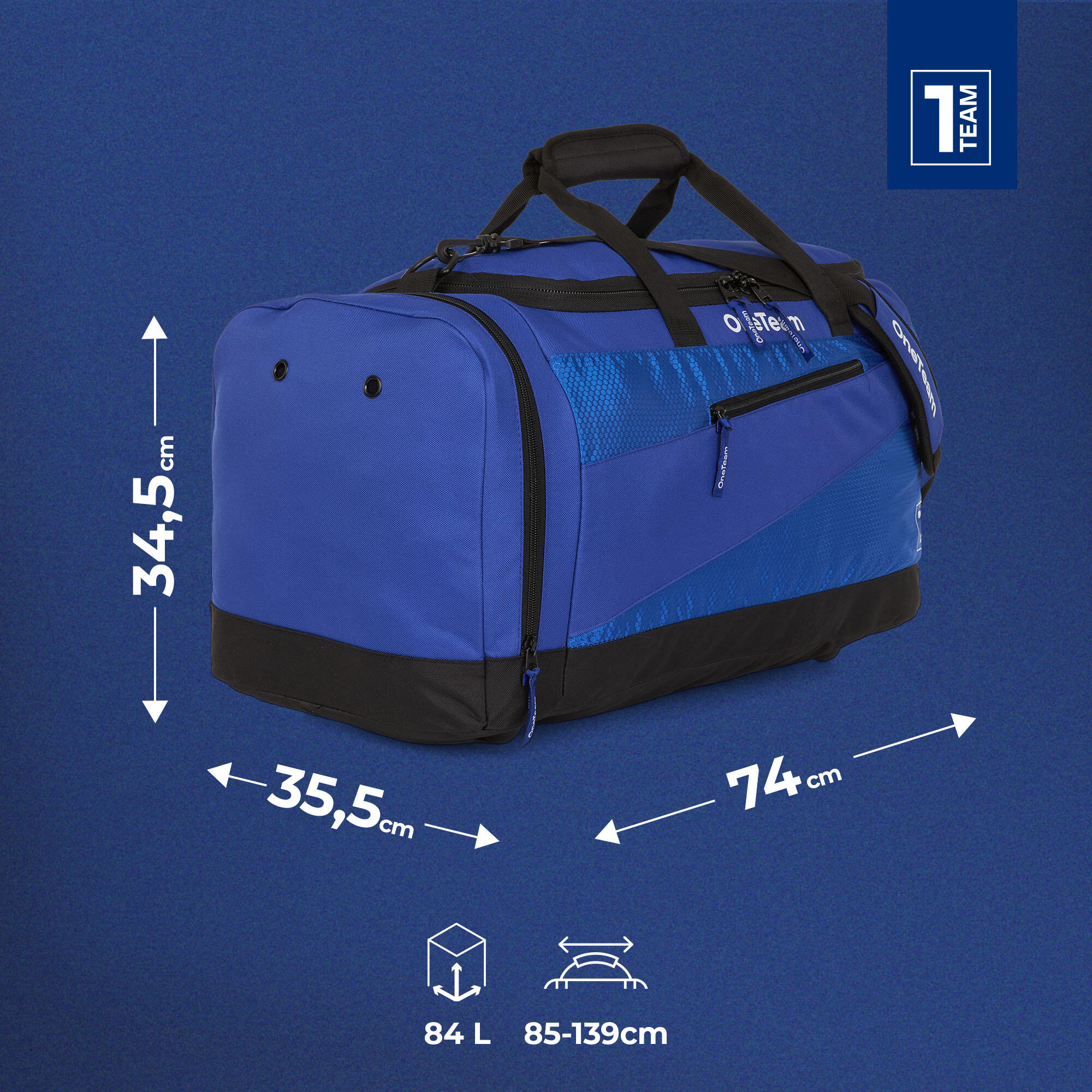Sac de sport OneTeam Sebastiano 84 l 2/7