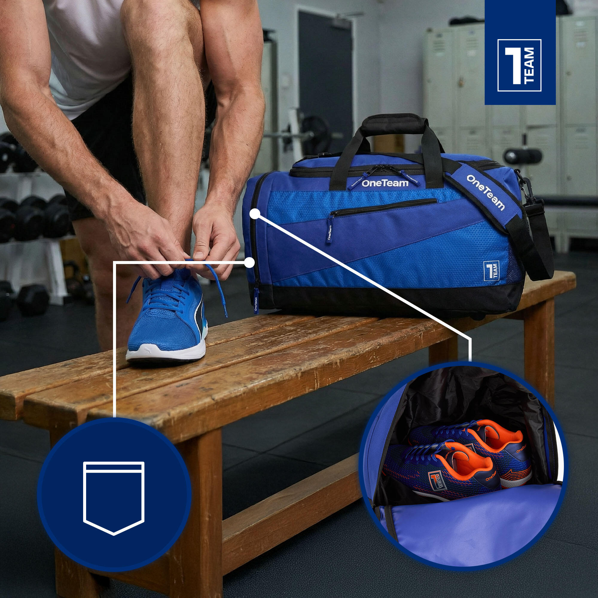 Sac de sport OneTeam Sebastiano 84 l 4/7