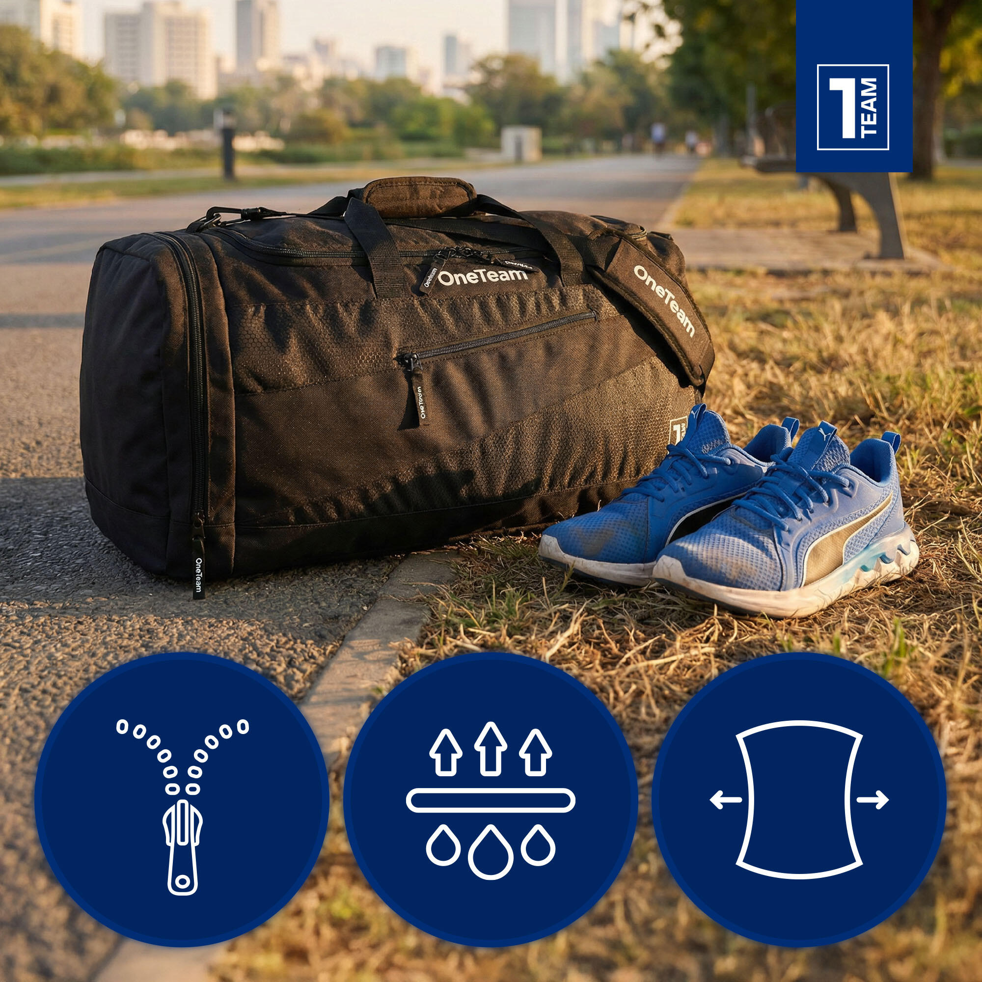 Sac de sport OneTeam Sebastiano 84 l noir 84 l 7/7
