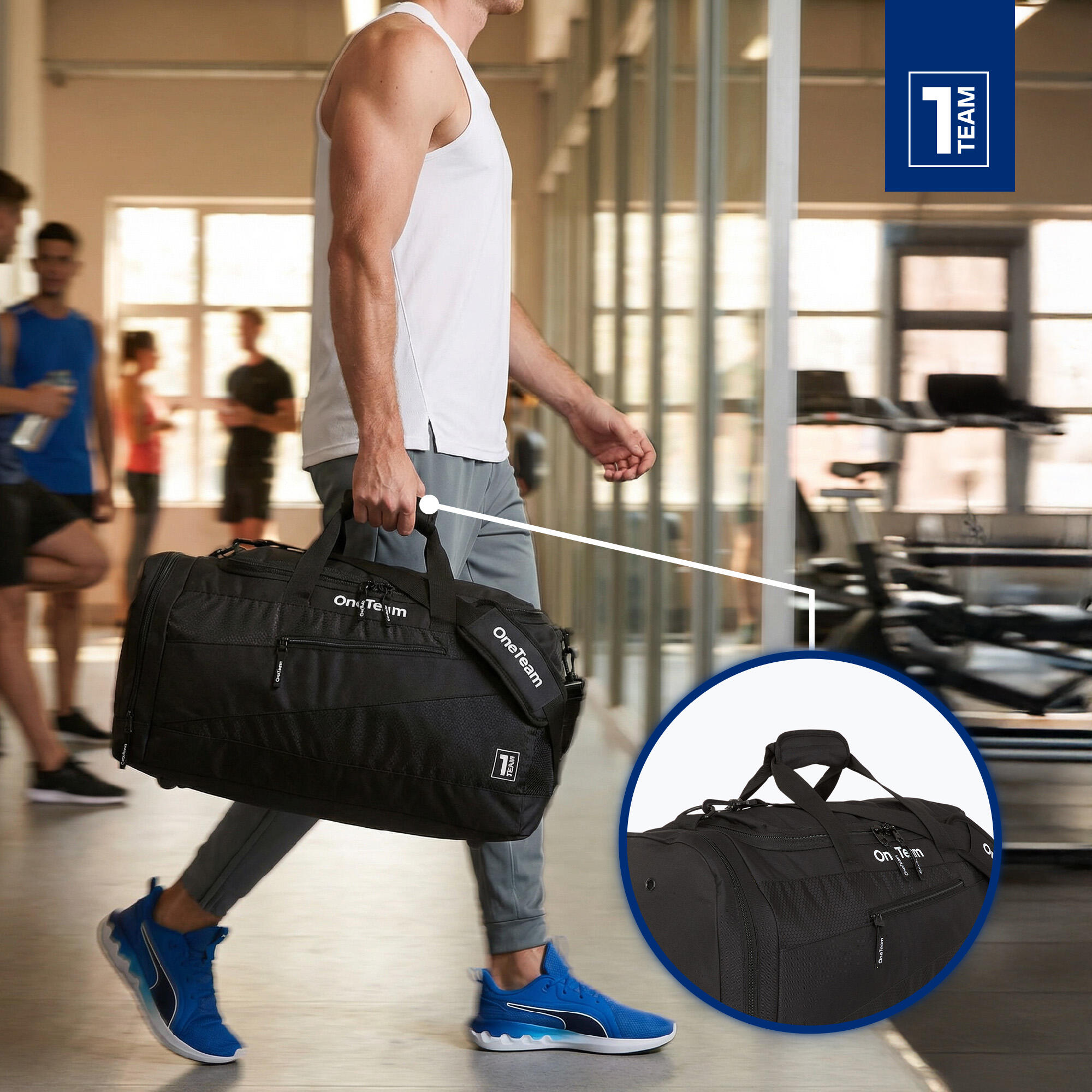 Sac de sport OneTeam Sebastiano 84 l noir 84 l 5/7