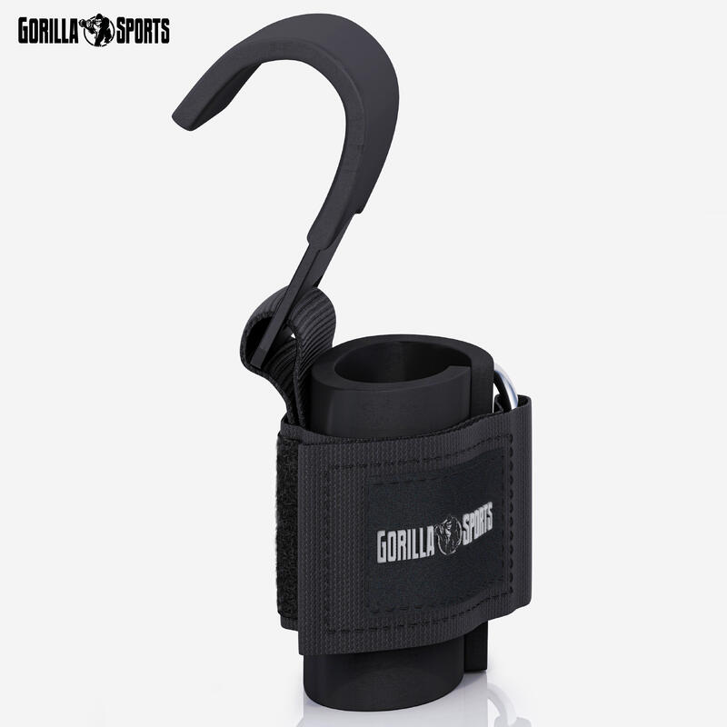 GORILLA SPORTS Zughilfen mit Haken 2-er Set