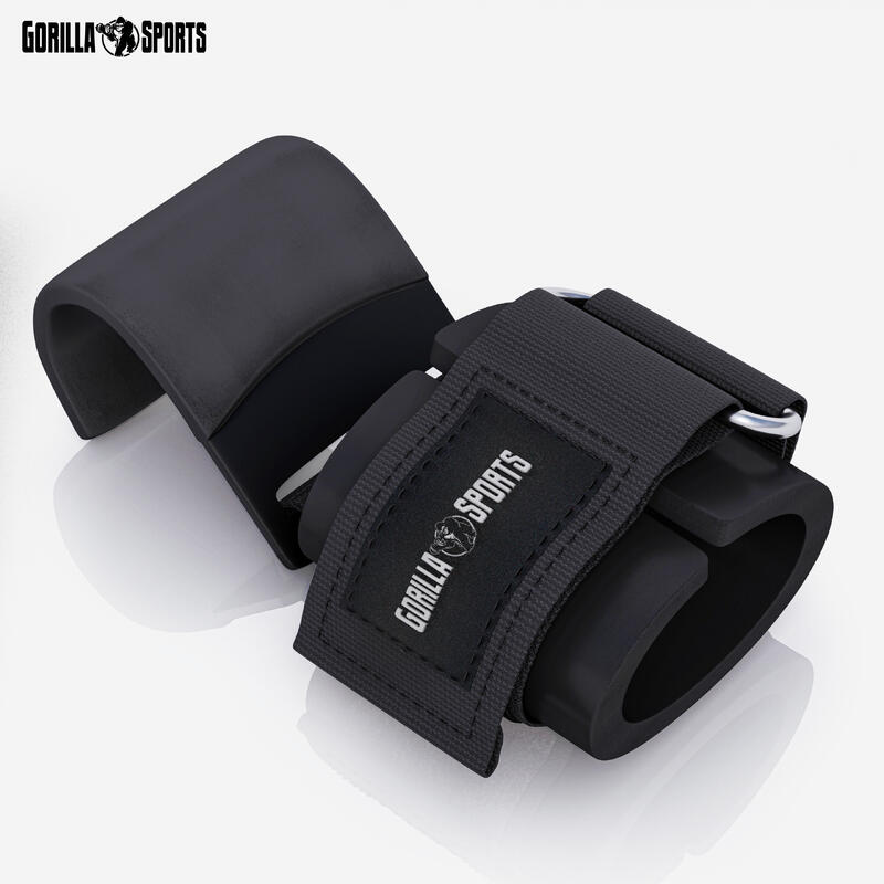 GORILLA SPORTS Zughilfen mit Haken 2-er Set