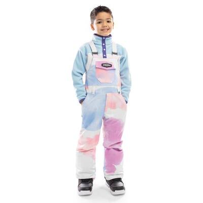 Kinderen wintersport jongens snowboard broek met bretels kb1 jazzy multicolor