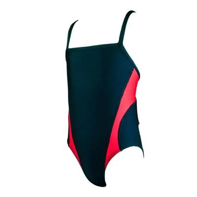Finis girl's skinback badpak - rood - maat 26