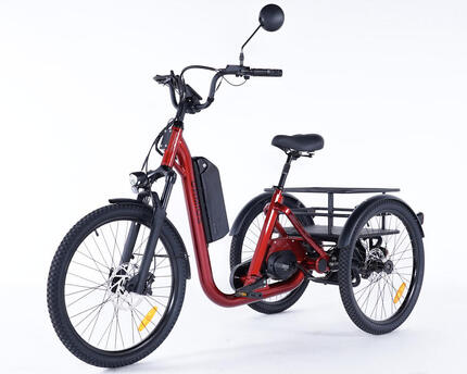 Tricycle adulte électrique EVASION EVO moteur pédalier 95Nm - Roues 24