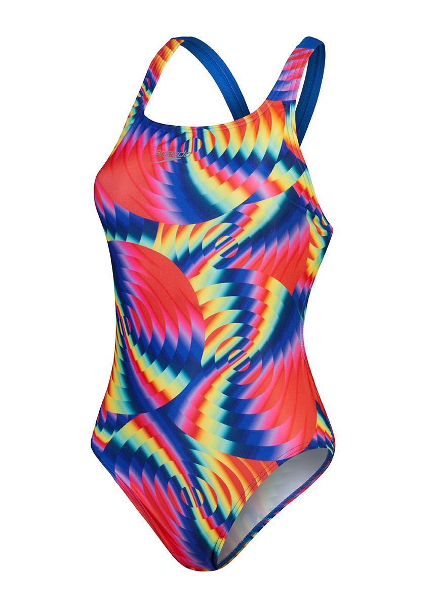 Maillot de bain femme Speedo Allover Digital Leaderback Watermelon/Flare 5/7