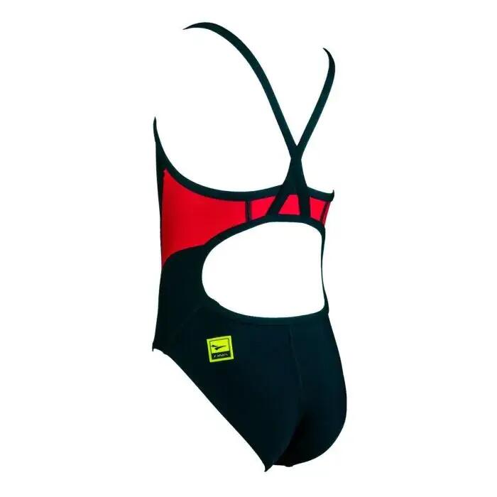 FINIS Maillot de bain dos nu pour enfant - Rouge 2/3