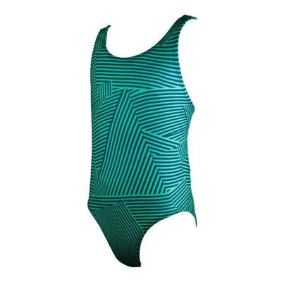 Finis girl's maze bladeback badpak - groen - maat 22