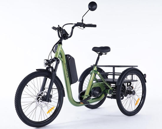 Tricycle adulte électrique EVASION EVO moteur pédalier 95Nm - Roues 24