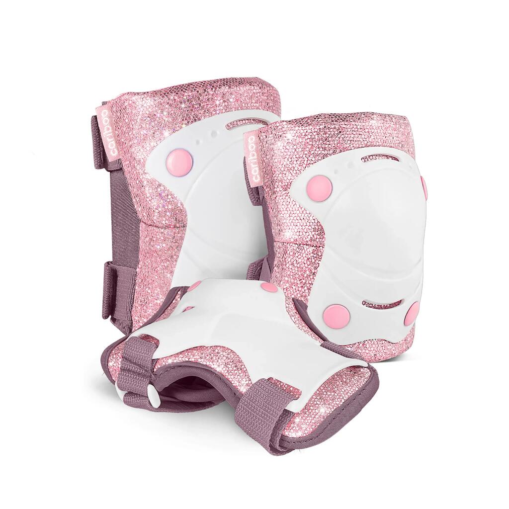 Sada chráničov pre dievčatá Cariboo Ballerina 3-pack (ružovo-fialová)