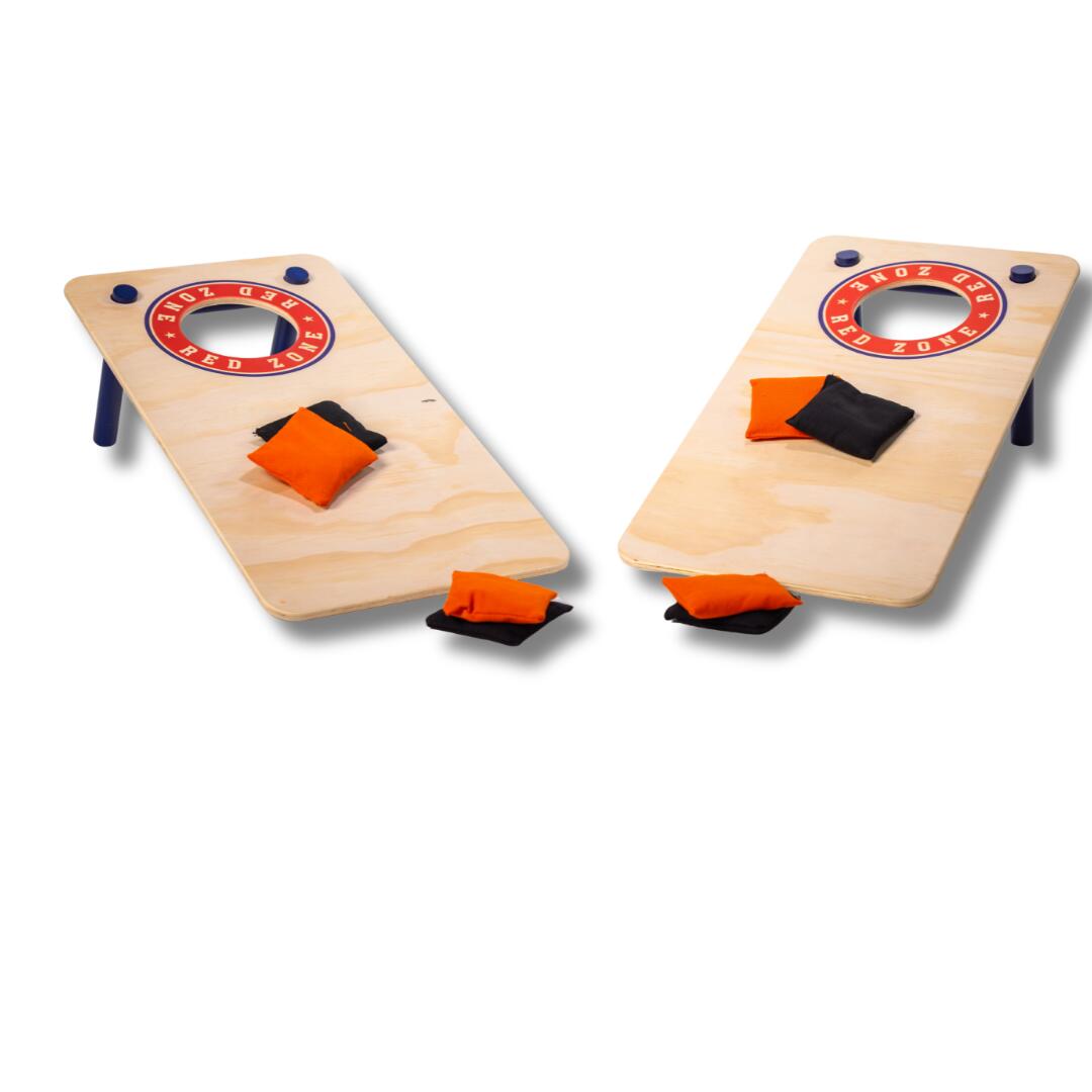 Cornhole Mini Set - Red Zone Stijl (60x30cm) 2/4