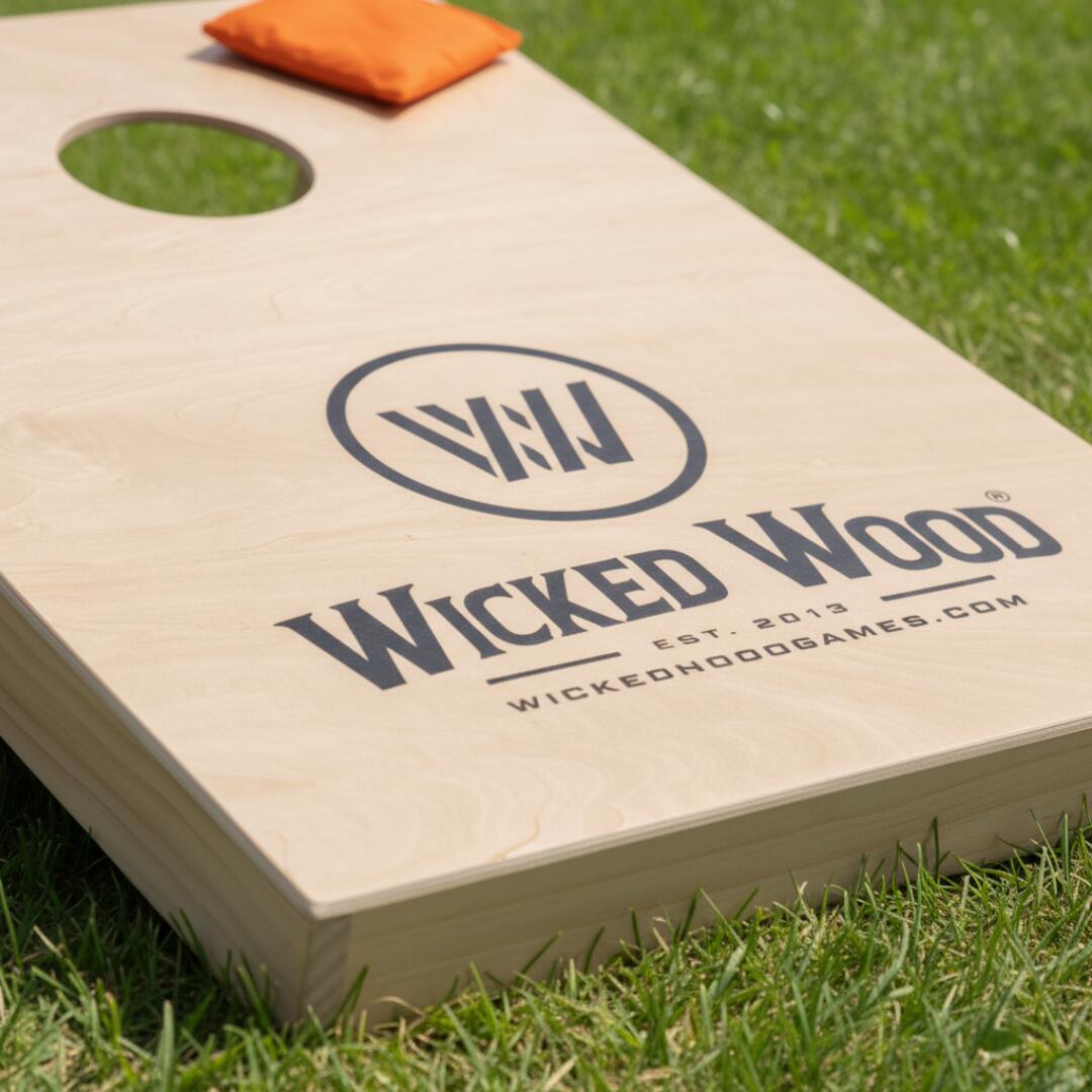 Kit de démarrage Cornhole - 90x60 - 1 planche / 2x4 sacs - Wicked Wood 5/7