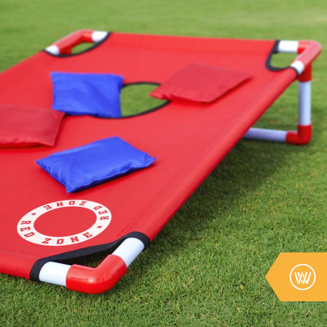 Set de Cornhole de plage 90x60 cm Red Zone avec 2x4 sacs et sac 2/4