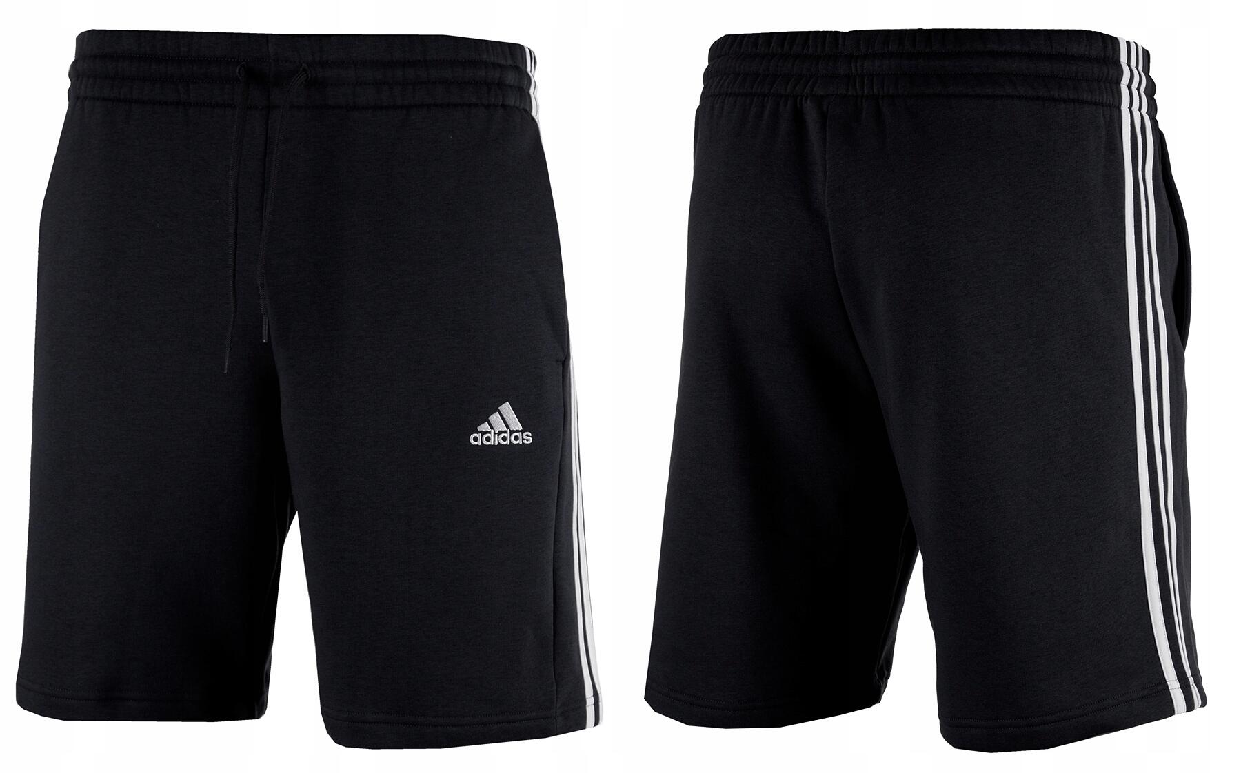 Pantaloncini da uomo adidas Essentials Fleece 3-Stripes 1/7