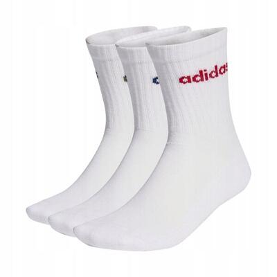 Unisex adidas linear crew cushioned socks 3 pairs