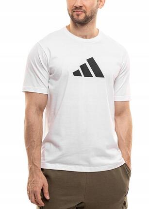 T-shirt homme adidas coton, manches courtes, col rond