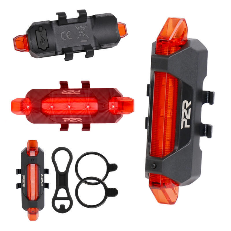 Luminator spate bicicleta P2R Spectic 08, 5 Led, Negru