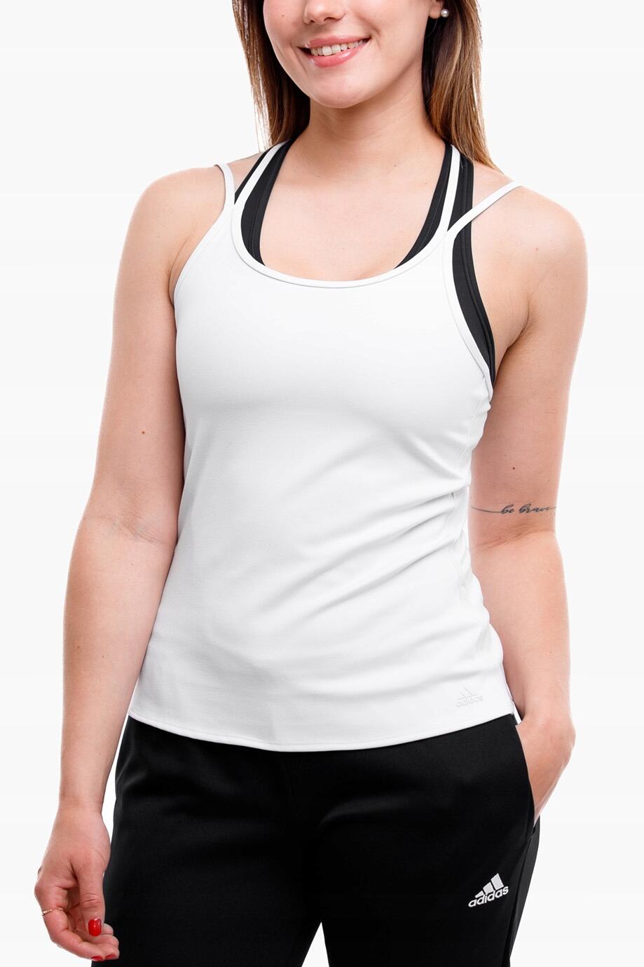 Adidas Studio Slim Strappy Back Tank Top voor dames 1/7