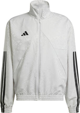 ADIDAS Sweat à capuche zippé homme blanc - doublure polaire, longueur hanches
