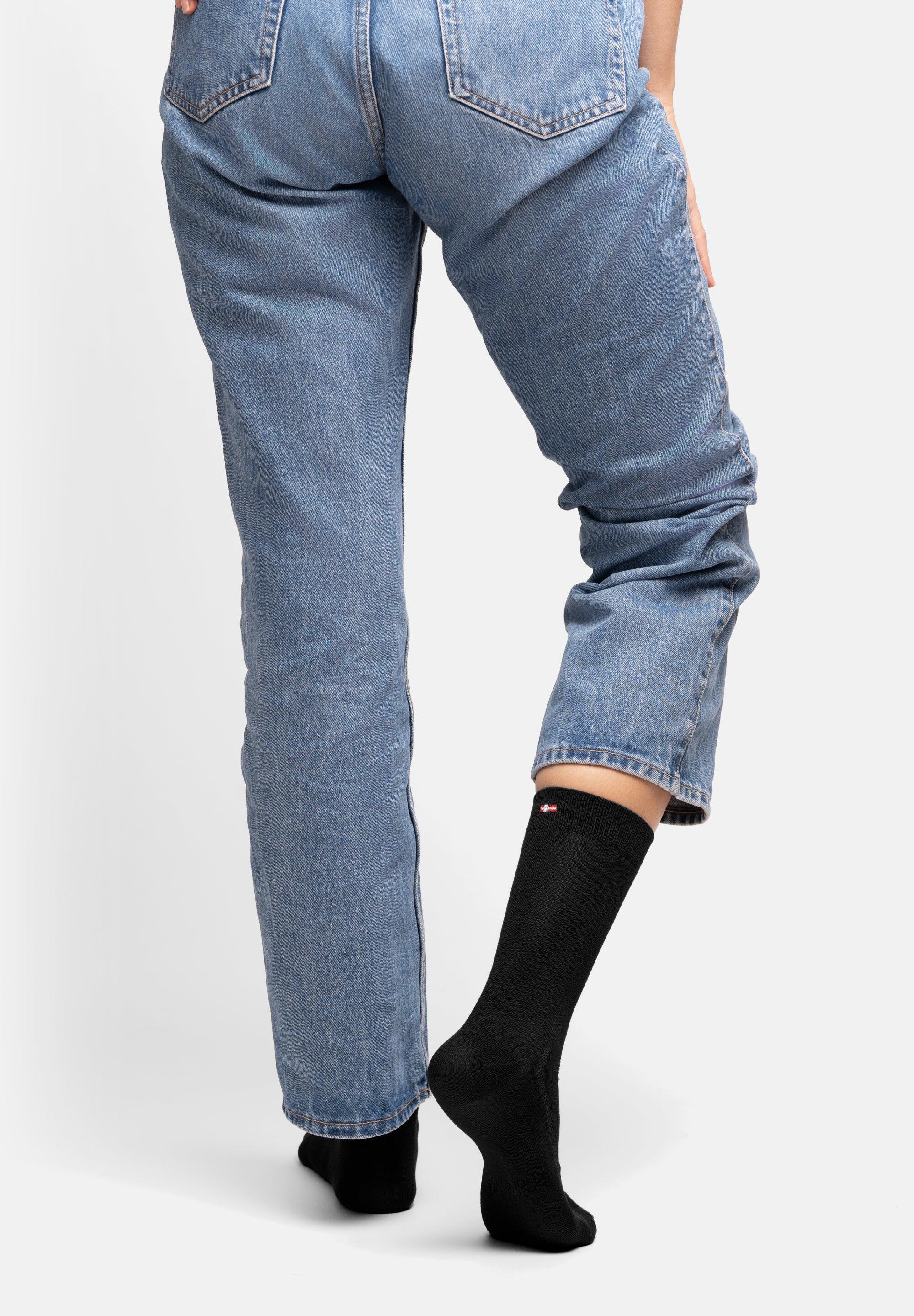 Calcetines de vestir de bambú transpirables 6 pares 3/4