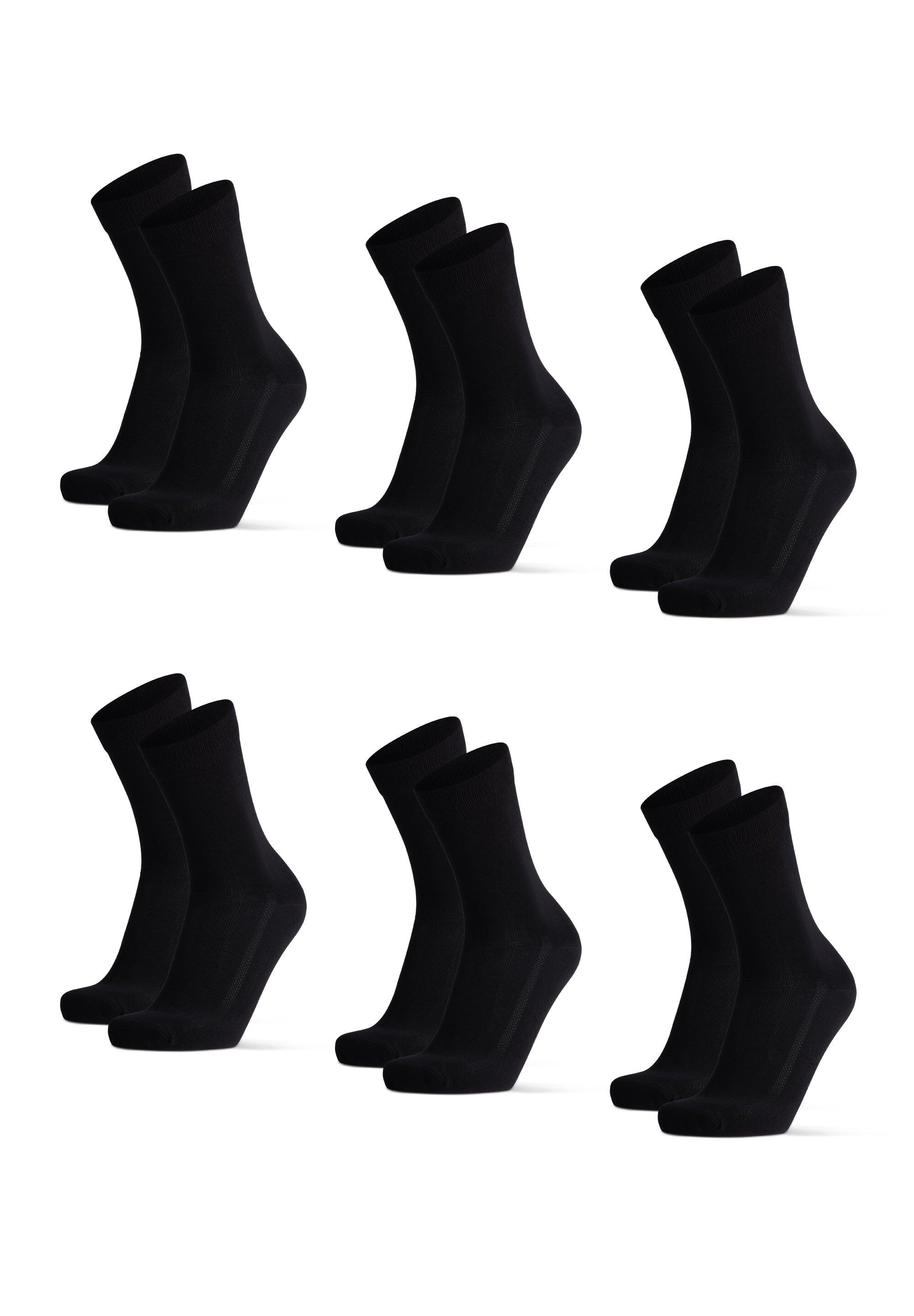 Calcetines de vestir de bambú transpirables 6 pares 2/4
