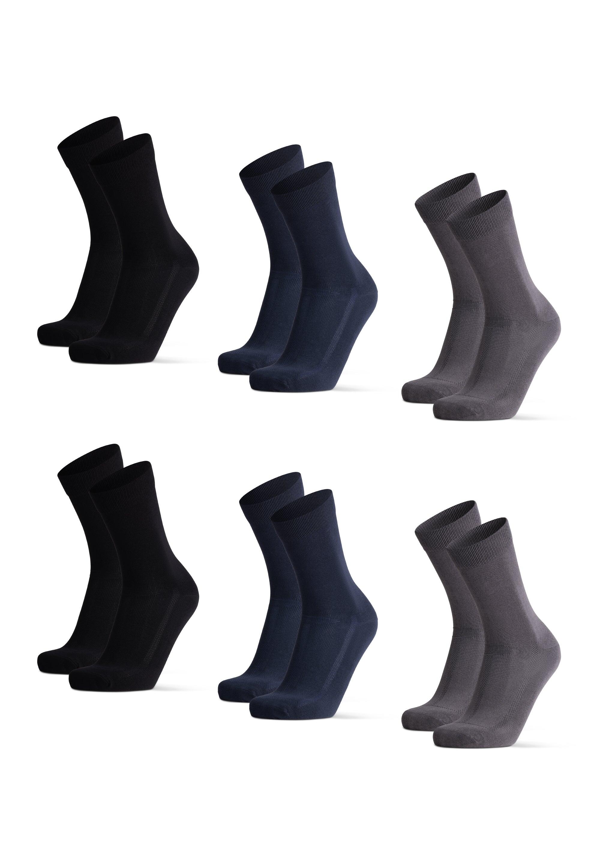 Chaussettes habillées en bambou respirantes 6 paires 2/4
