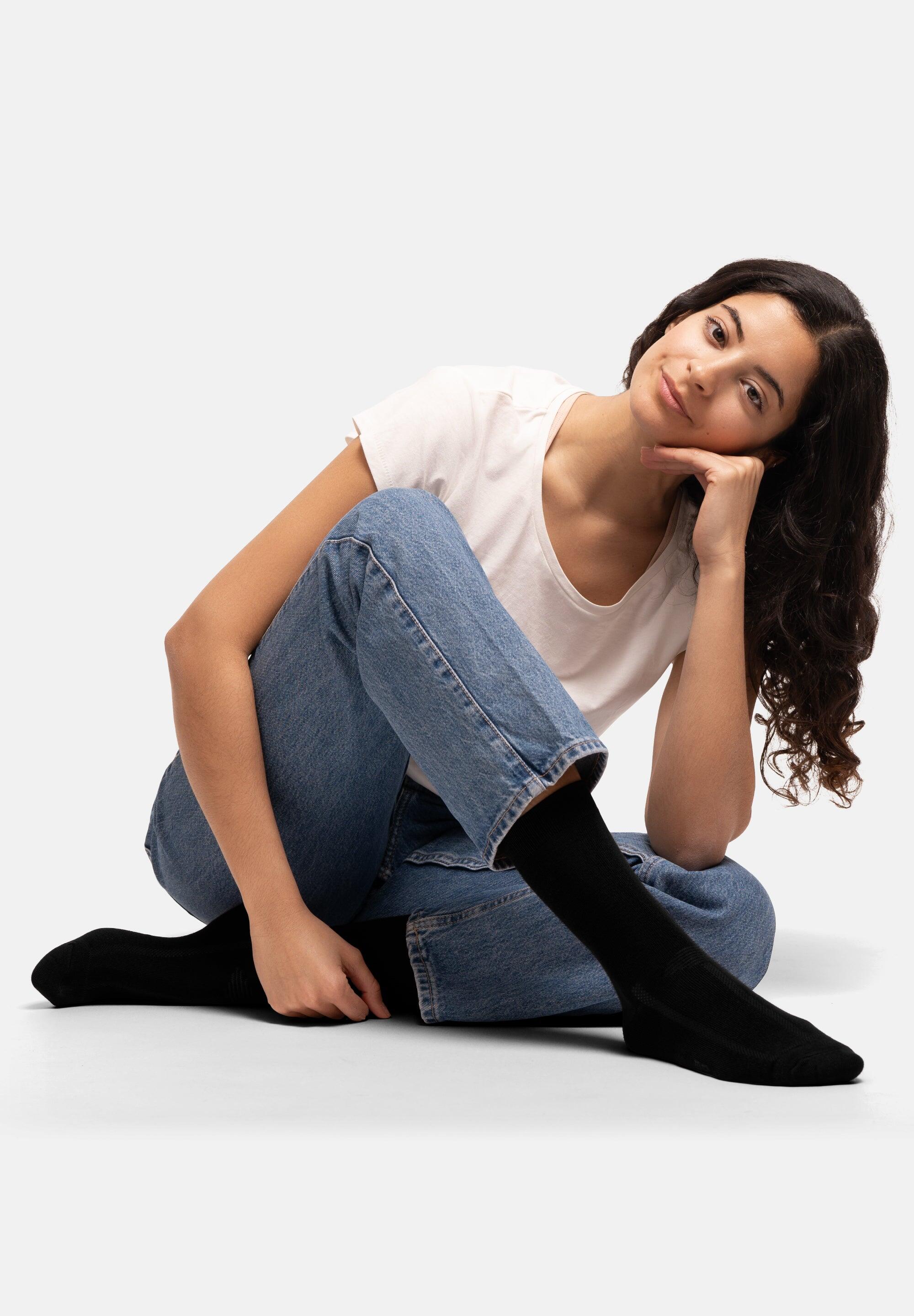 Calcetines de vestir de bambú transpirables 6 pares 4/4