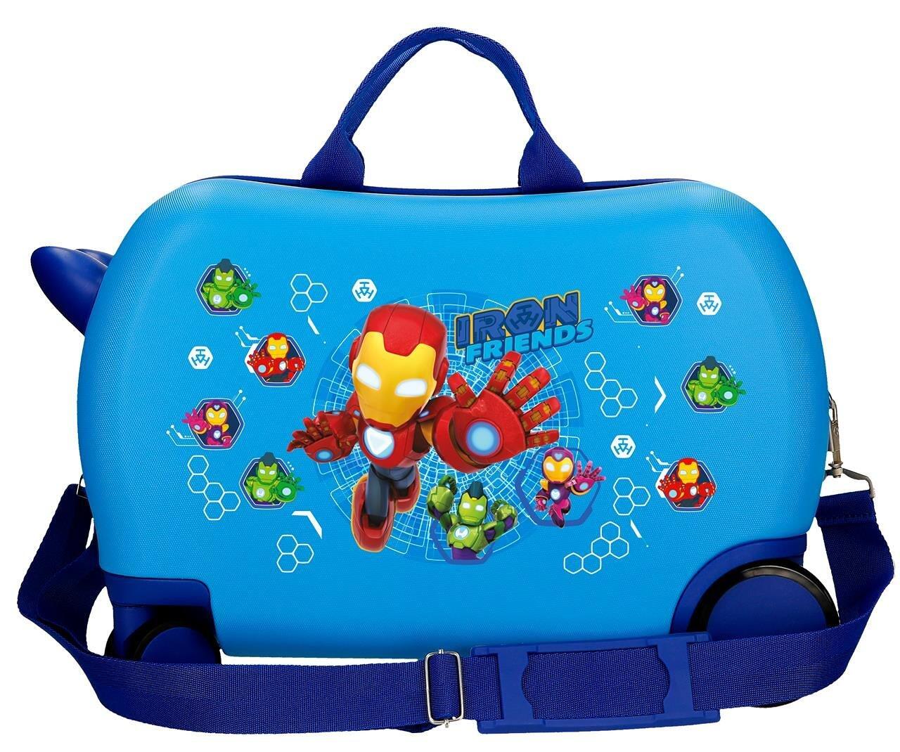 Maleta infantil Marvel Iron friends ABS con capacidad de 28L azul 2/5