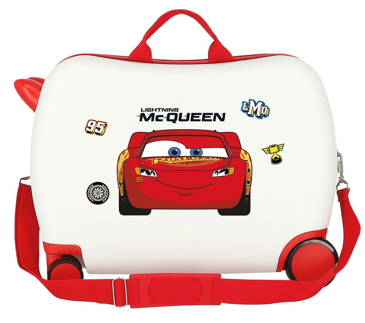 Valise enfant Disney McQueen red ABS avec capacité de 34L blanc 2/5