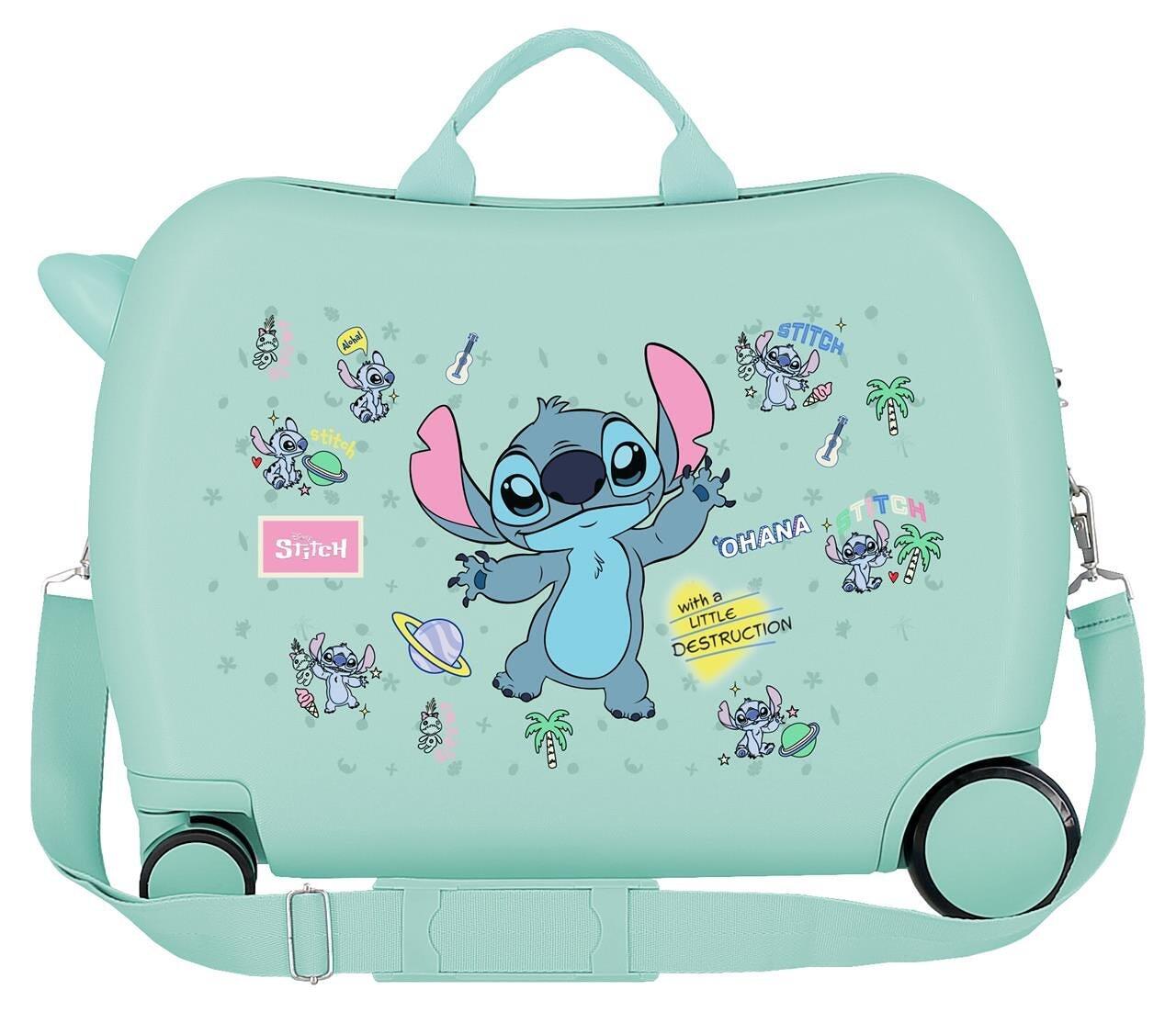 Valise enfant Disney Stitch little destruction ABS avec capacité de 34L 2/5