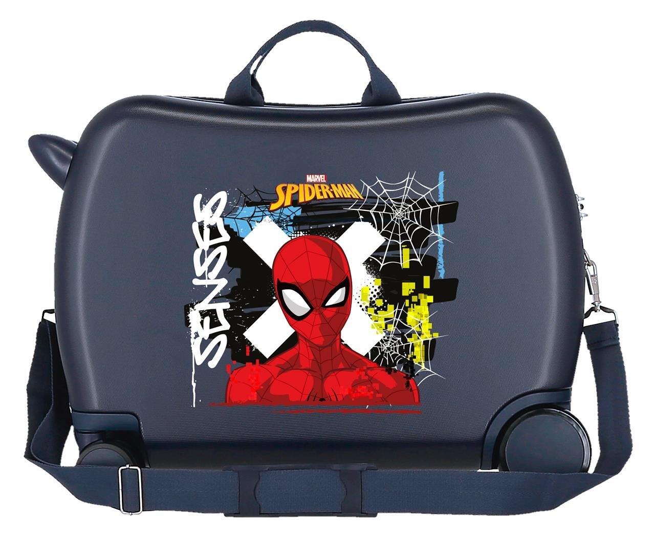 Maleta infantil Marvel Graffity of spiderman ABS con capacidad de 28L marino 2/5