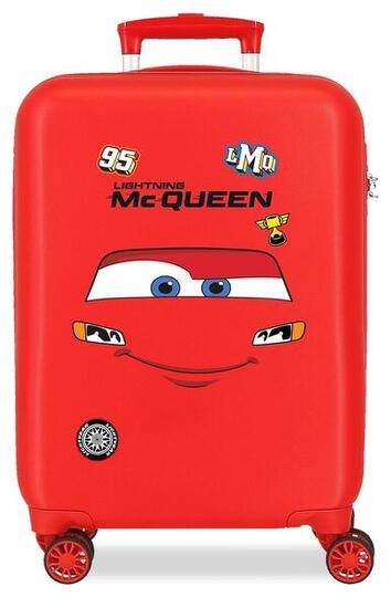 Valise cabine Disney McQueen red ABS avec capacité de 33L rouge