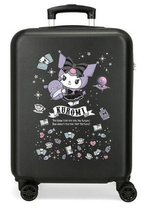 Valise cabine Sanrio Kuromi fortune telling ABS avec capacité de 35L noir