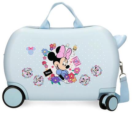 Valise enfant Disney Minnie Flowers ABS avec capacité de 24L bleu