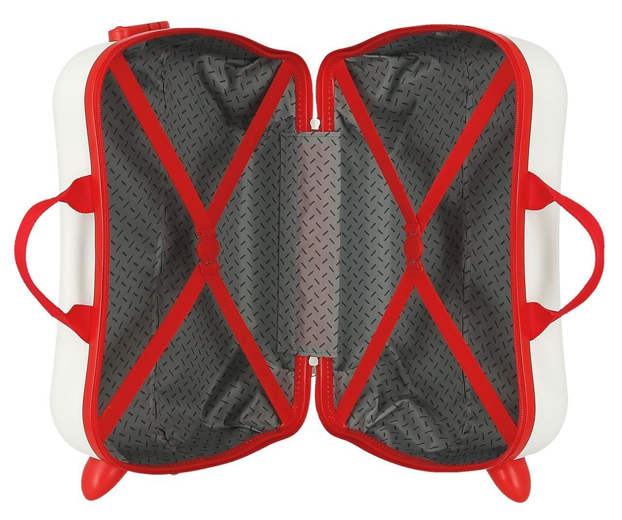 Valise enfant Disney McQueen red ABS avec capacité de 34L blanc 4/5