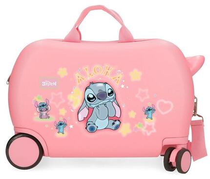 Valise enfant Stitch You & Me ABS avec une capacité de 38L Rose