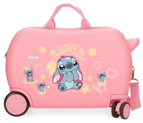 Valigia bambini Disney Stitch You&Me ABS con capacità di 24L rosa